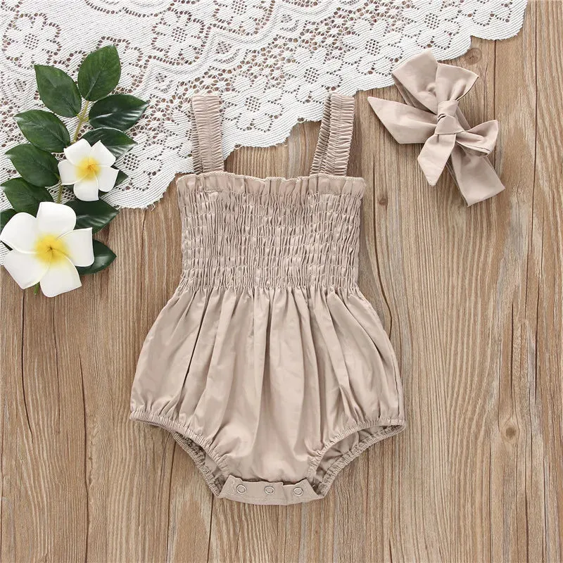 Sally Summer Baby Romper and Headband
