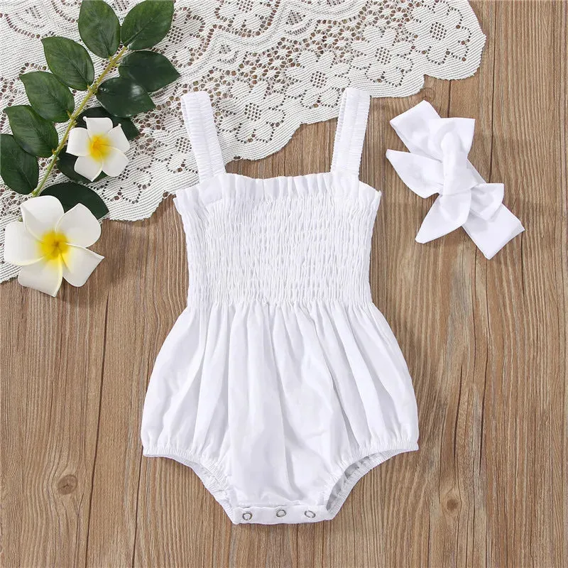 Sally Summer Baby Romper and Headband