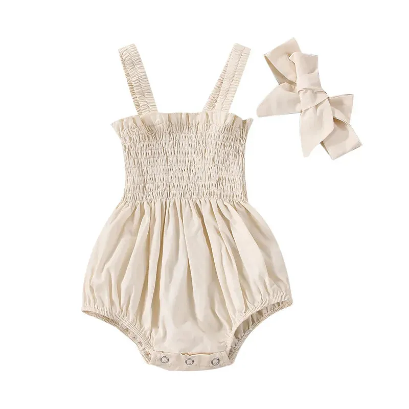 Sally Summer Baby Romper and Headband