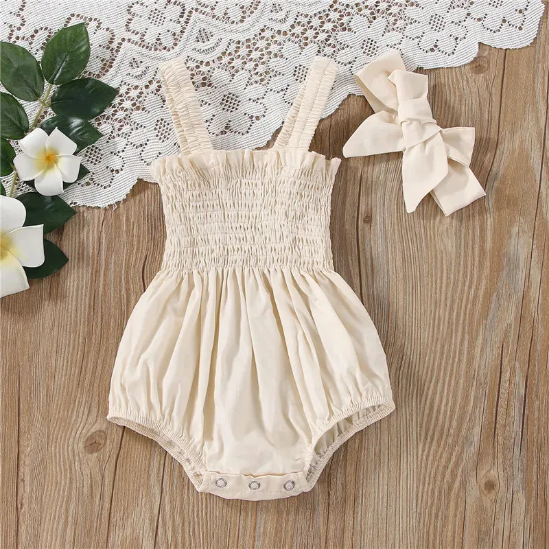 Sally Summer Baby Romper and Headband