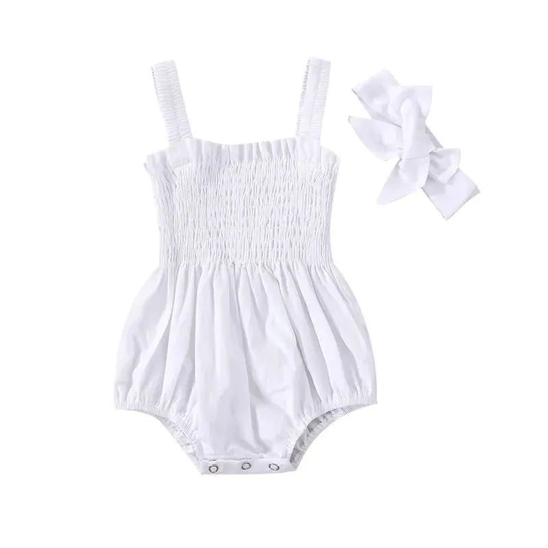 Sally Summer Baby Romper and Headband