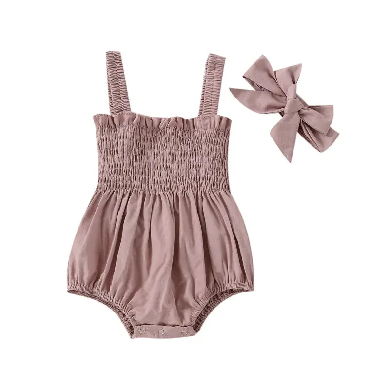 Sally Summer Baby Romper and Headband