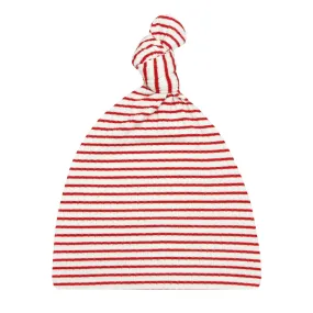Seasonal Ribbed Top Knot Hat