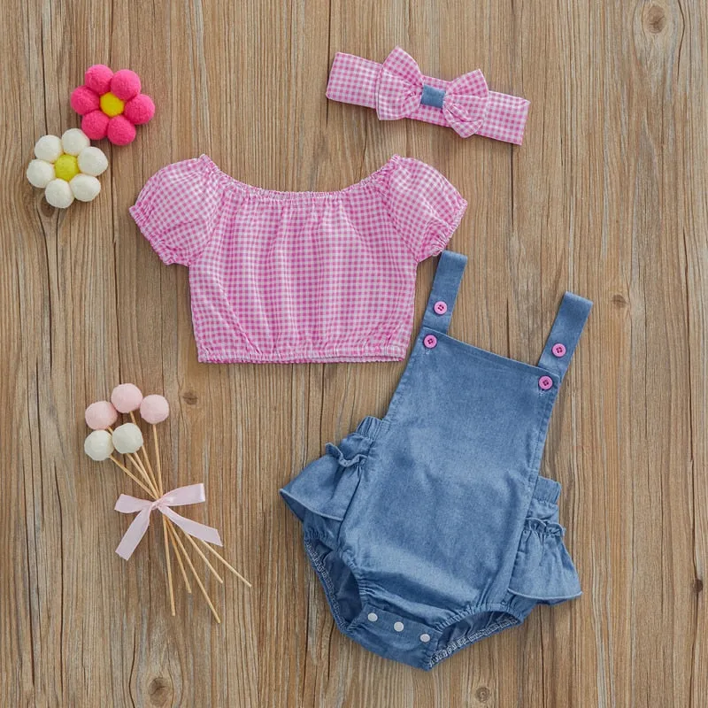 Sereya Three Piece Denim Romper