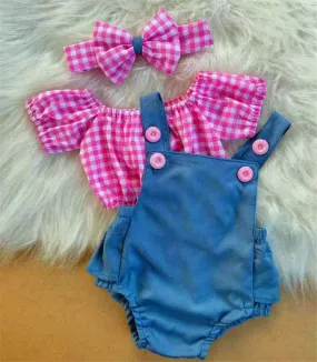 Sereya Three Piece Denim Romper