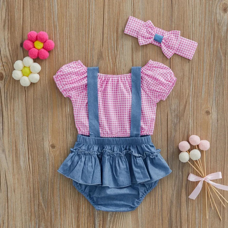 Sereya Three Piece Denim Romper