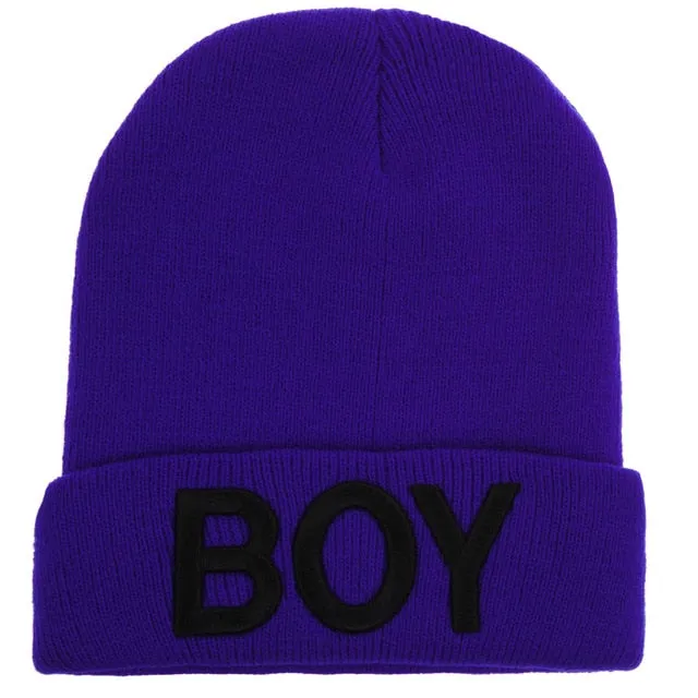 Sidiou Group Hats for  Kids Letter Beanie Baby Caps Ski Knitted Woolen Baby Accessories