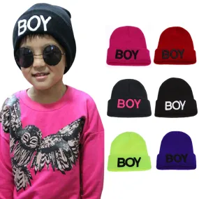 Sidiou Group Hats for  Kids Letter Beanie Baby Caps Ski Knitted Woolen Baby Accessories