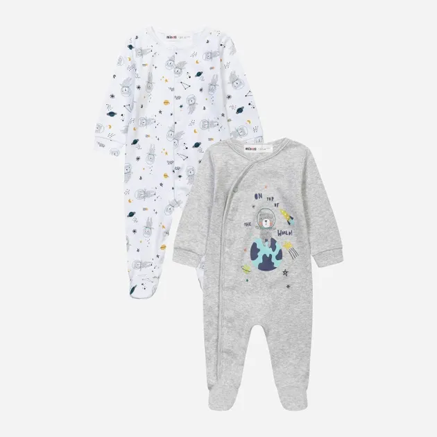 Sleepsuit Set (2 Sleepsuits) - Space Dog