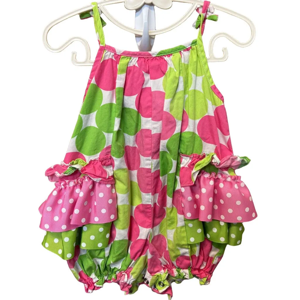 Spaghetti Strap Romper / Polka Dots