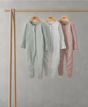 Spotty Sleepsuits Pack of 3