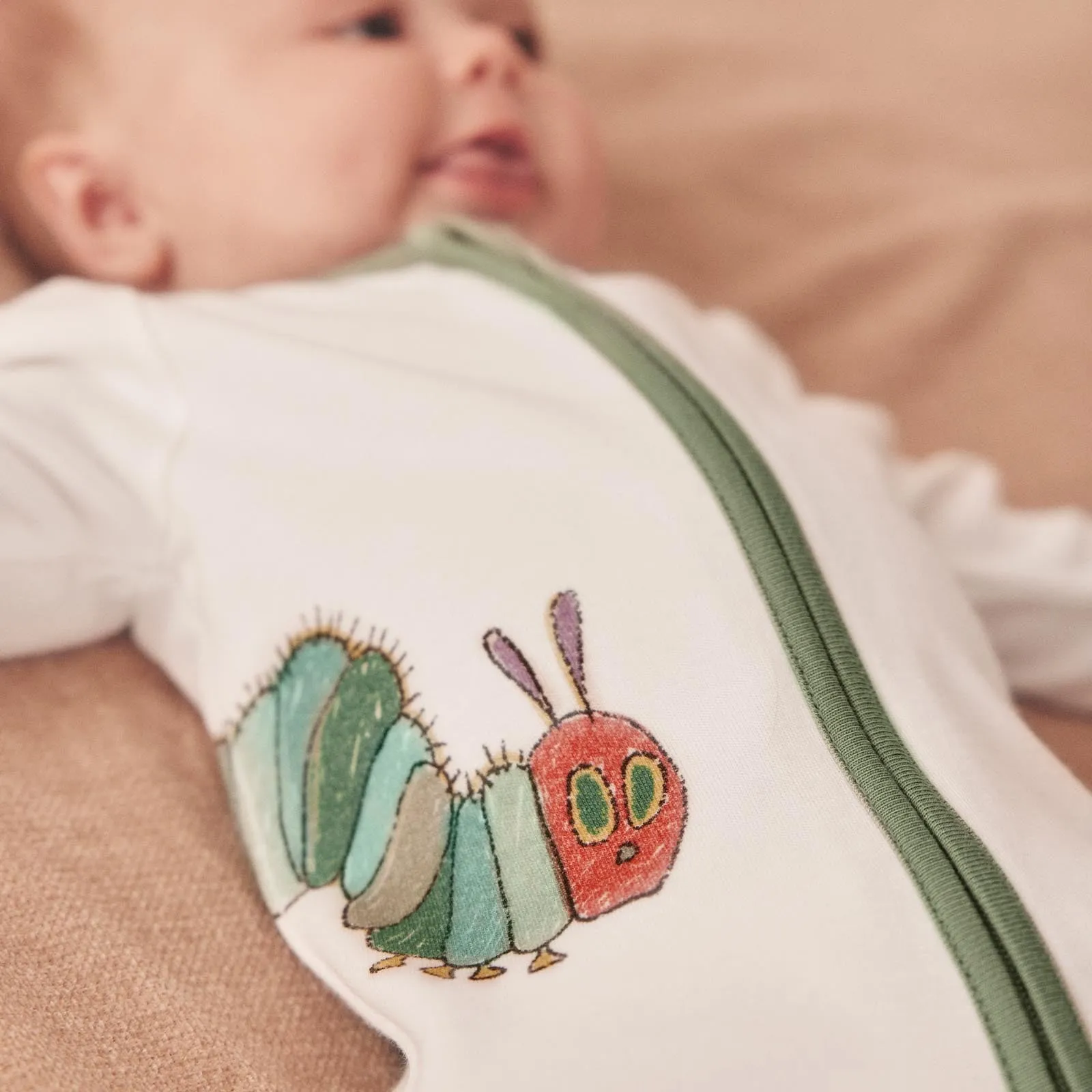 The Very Hungry Caterpillar & Ribbed Clever Zip Sleepsuit 2 Pack
