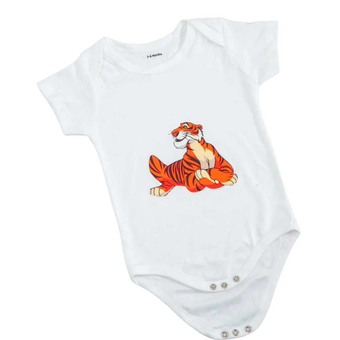 Tiger Printed Romper for Infant | 100% Organic Cotton
