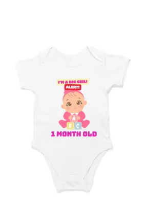 Tiny Bundle of Joy: Celebrating 1 Month of Sweetness of Your Baby Girl! (Desgin 2)