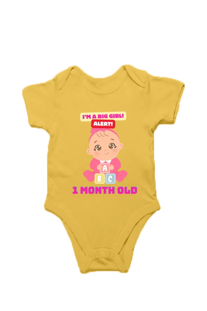Tiny Bundle of Joy: Celebrating 1 Month of Sweetness of Your Baby Girl! (Desgin 2)