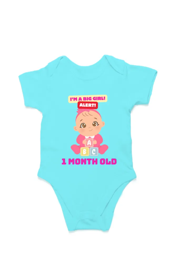 Tiny Bundle of Joy: Celebrating 1 Month of Sweetness of Your Baby Girl! (Desgin 2)