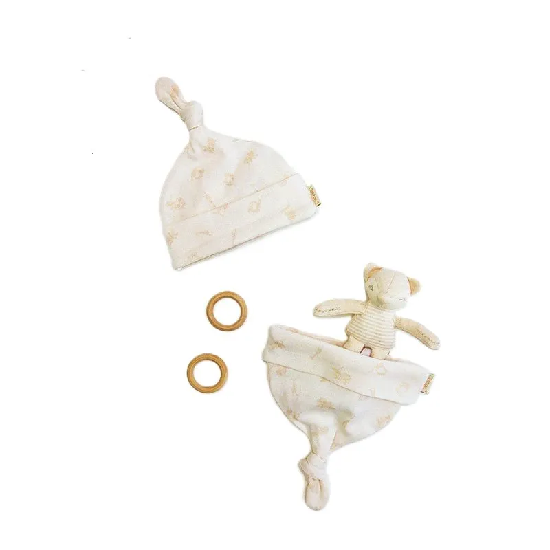 Top Knotted Organic Cotton Baby Beanies