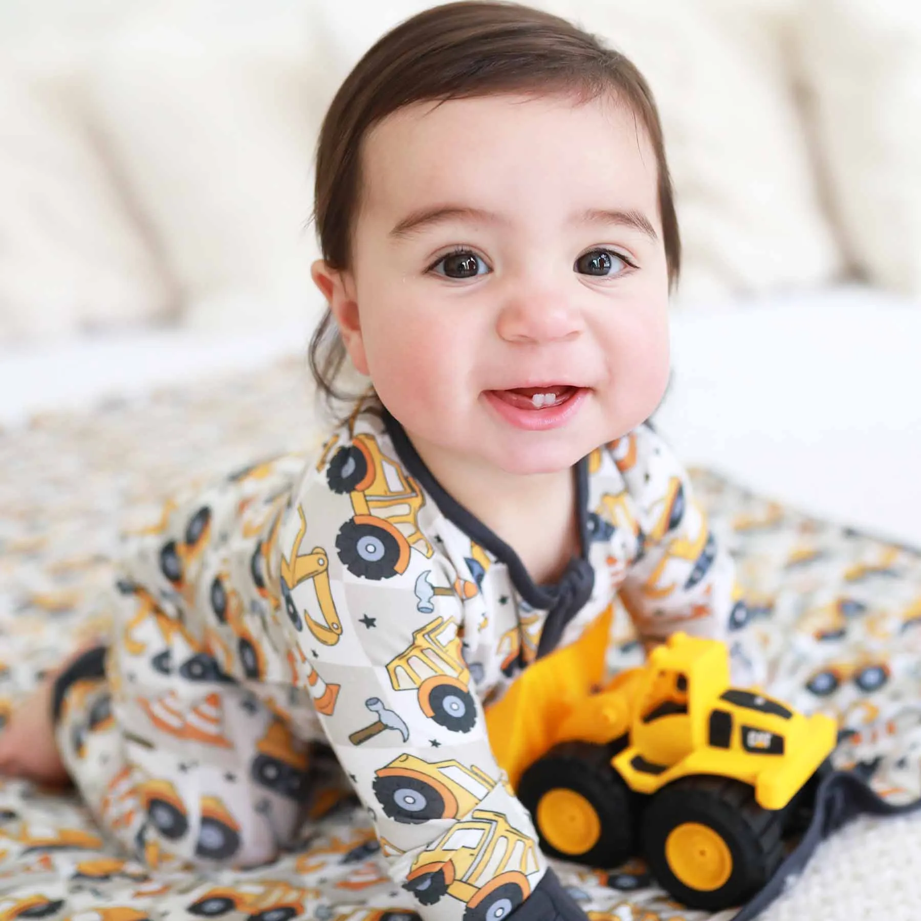 Under Construction Convertible Zip Romper
