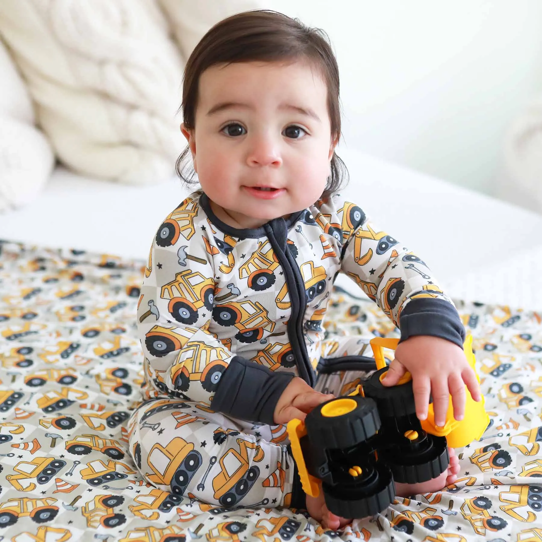 Under Construction Convertible Zip Romper