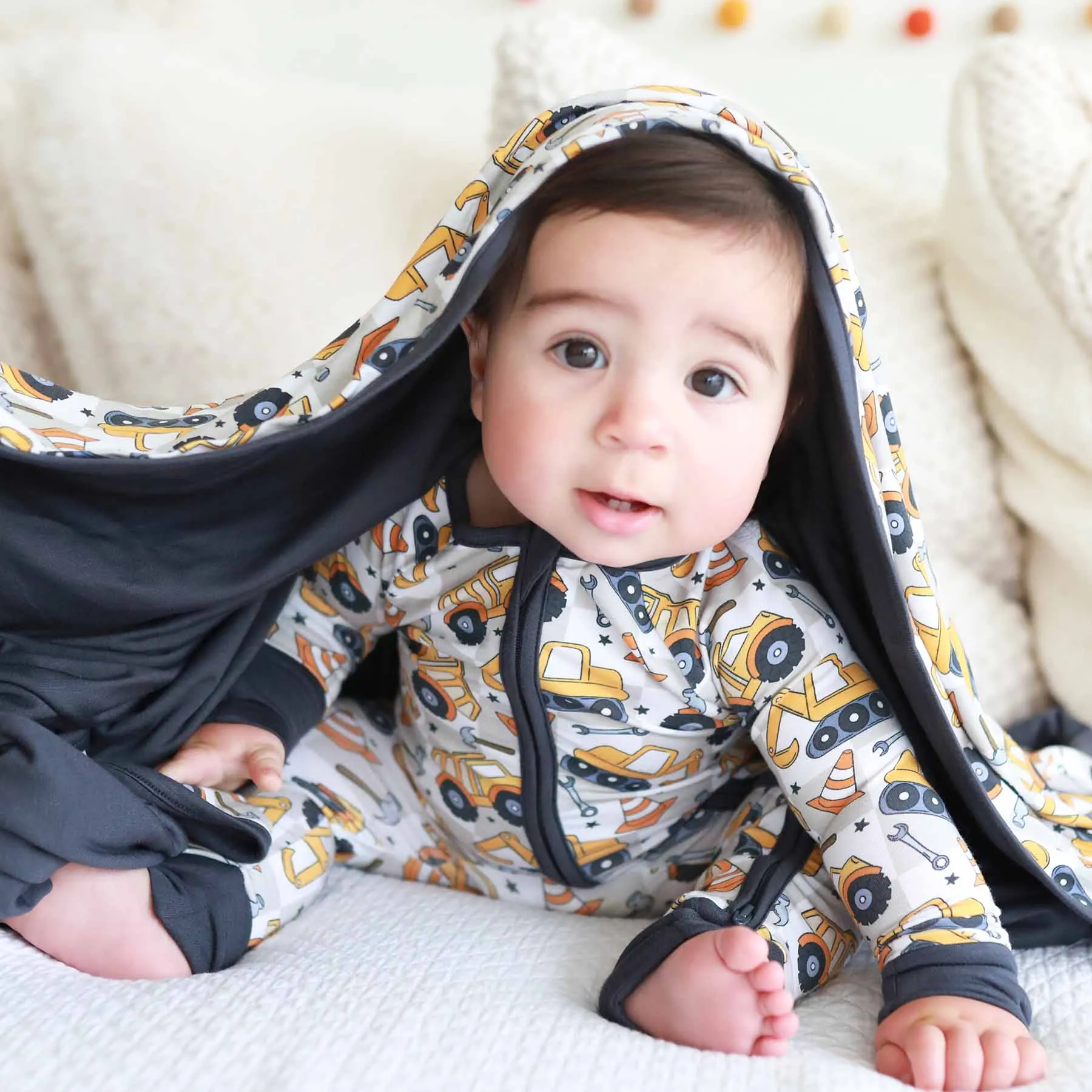 Under Construction Convertible Zip Romper