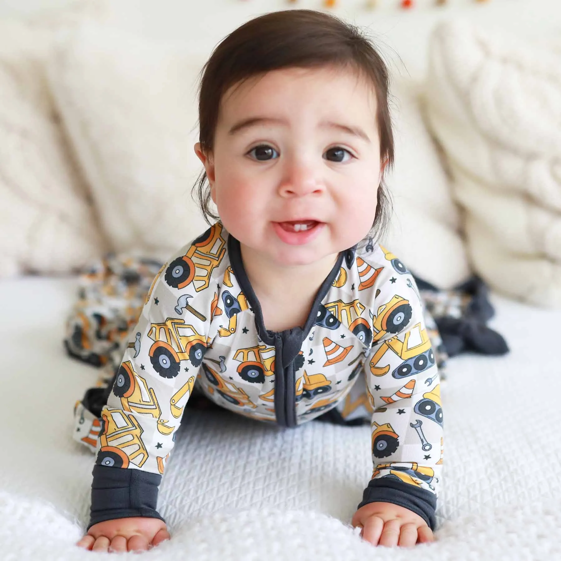 Under Construction Convertible Zip Romper