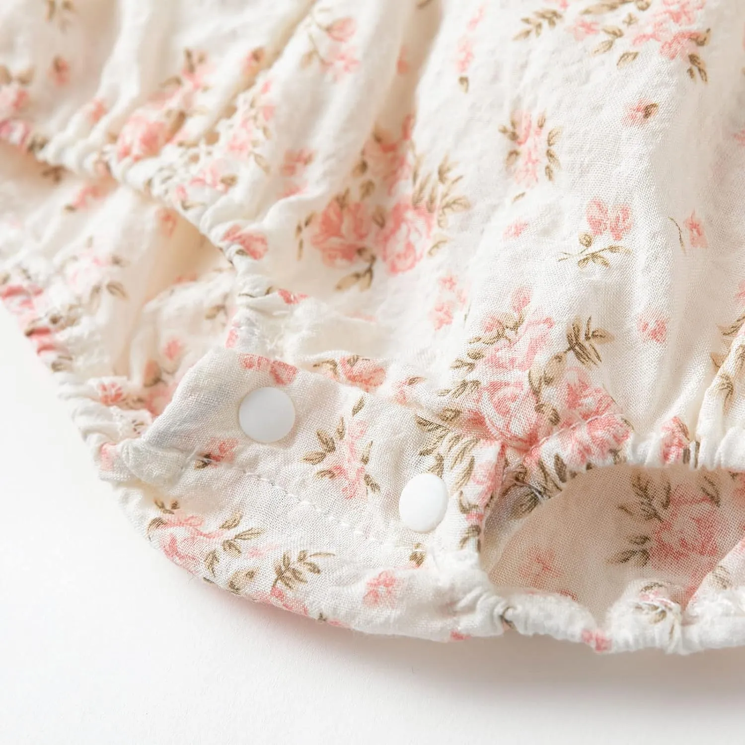 Vintage Floral Romper (Pink)