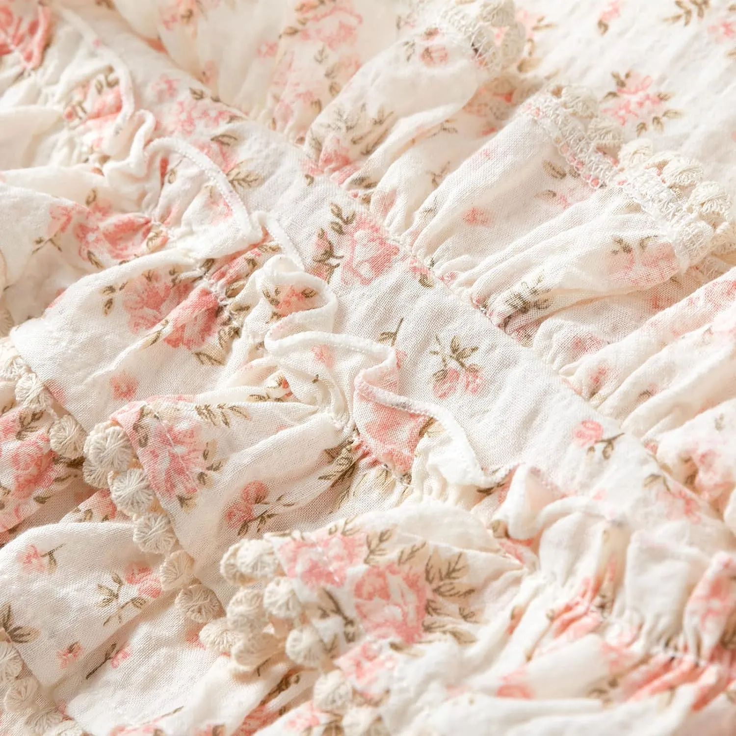 Vintage Floral Romper (Pink)