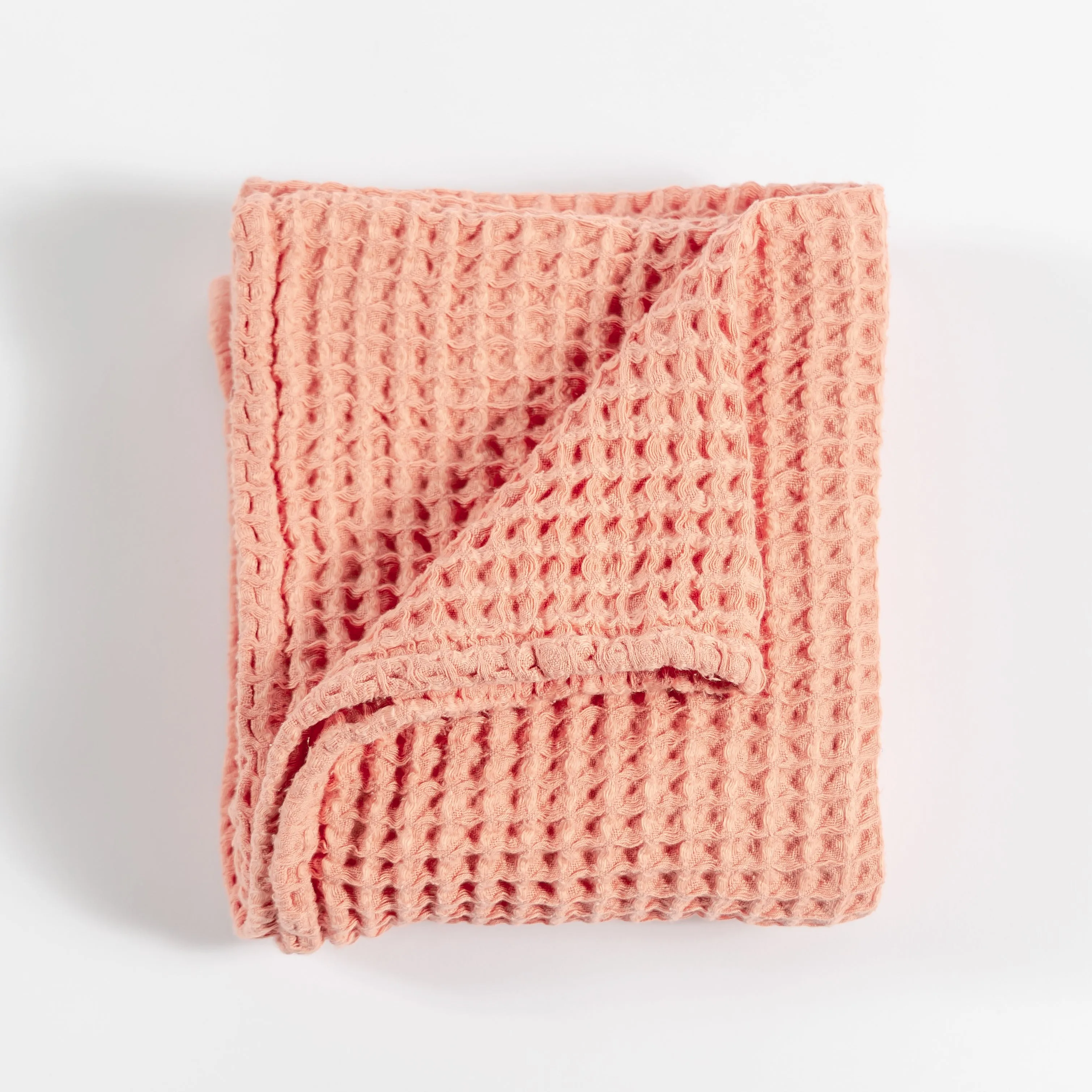 Waffle Blanket Set - Apricot