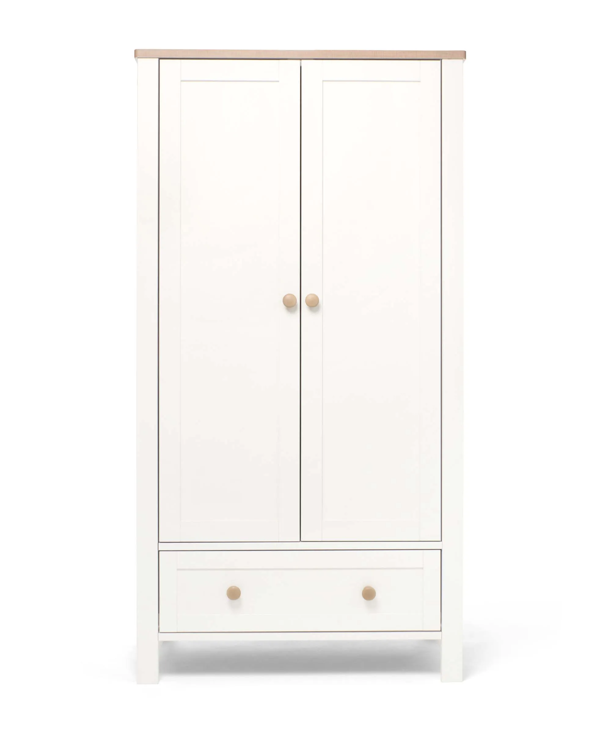 Wedmore Nursery Wardrobe - White/Natural