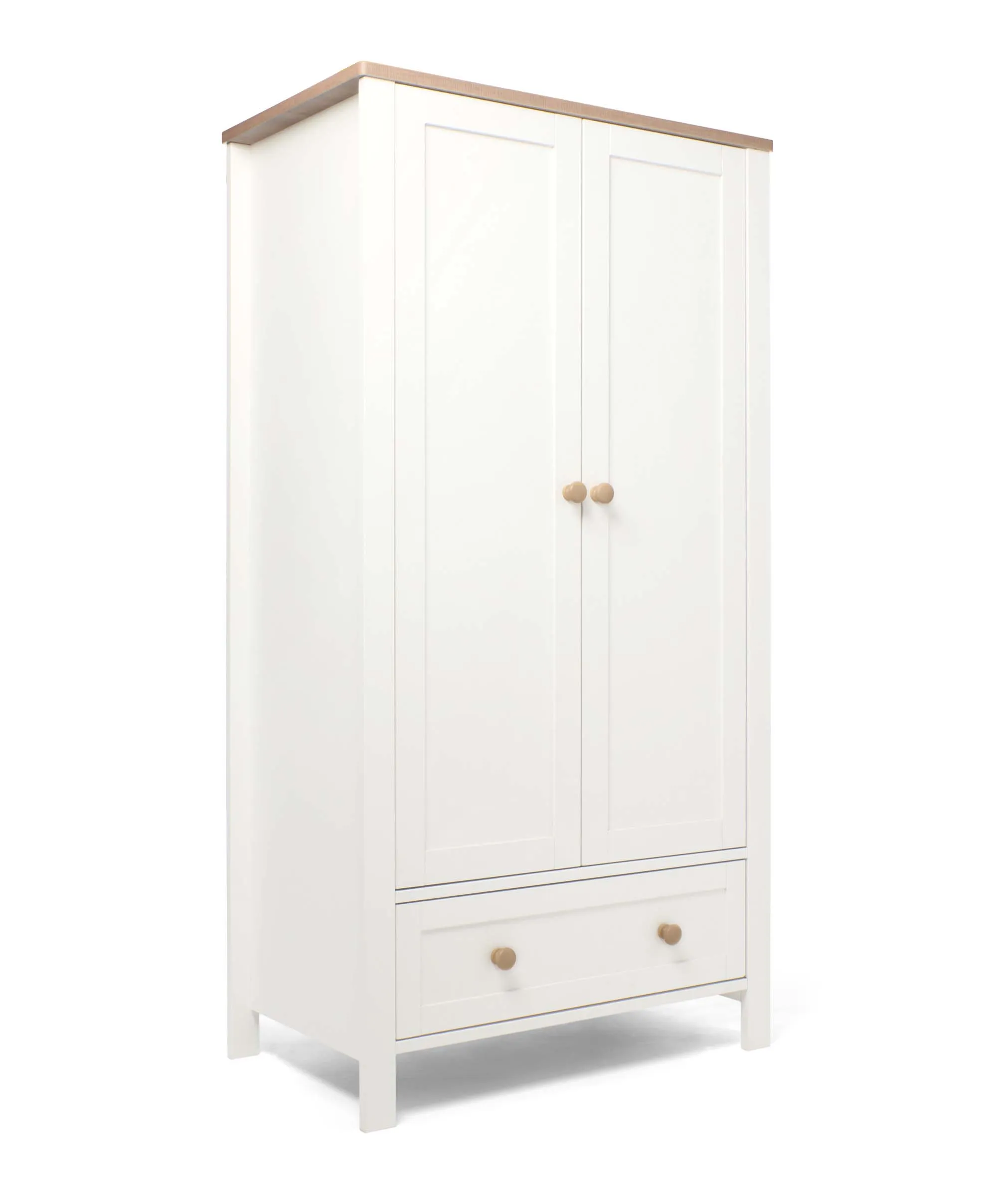 Wedmore Nursery Wardrobe - White/Natural