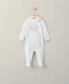 Welcome To The World Sleepsuit - White