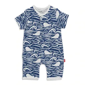 Whale Hello There Modal Magnetic Romper