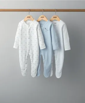 Whales Sleepsuits ( 3 Pack )