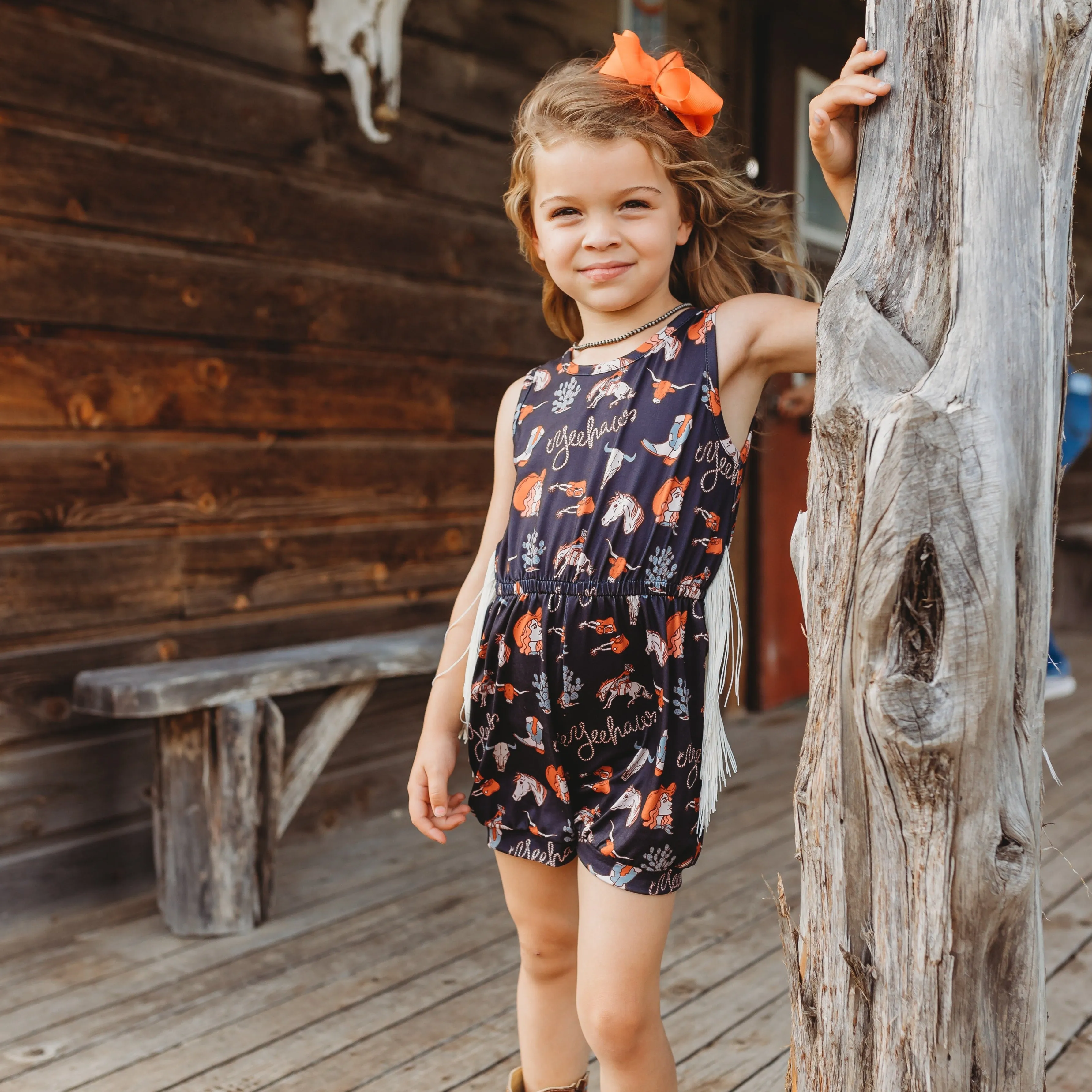 Yeehaw Fringe Romper Toddler (2T-5T)
