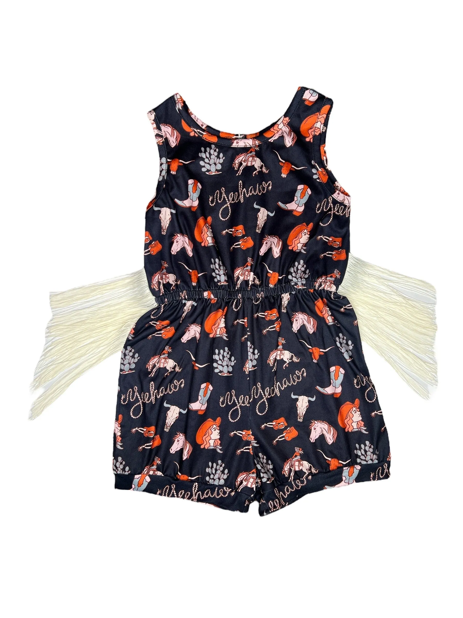 Yeehaw Fringe Romper Toddler (2T-5T)