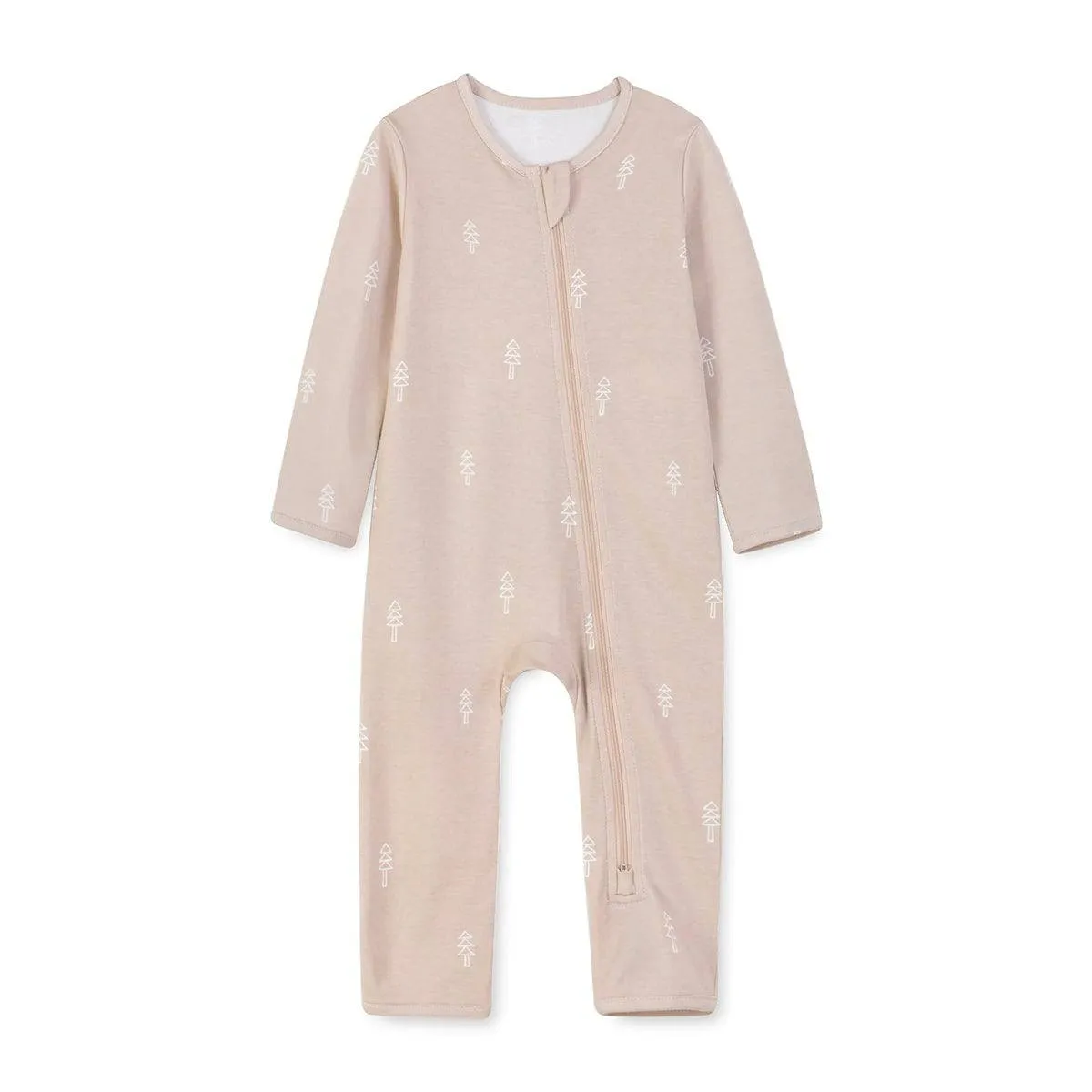 Zipper Baby Romper One Piece - Pine